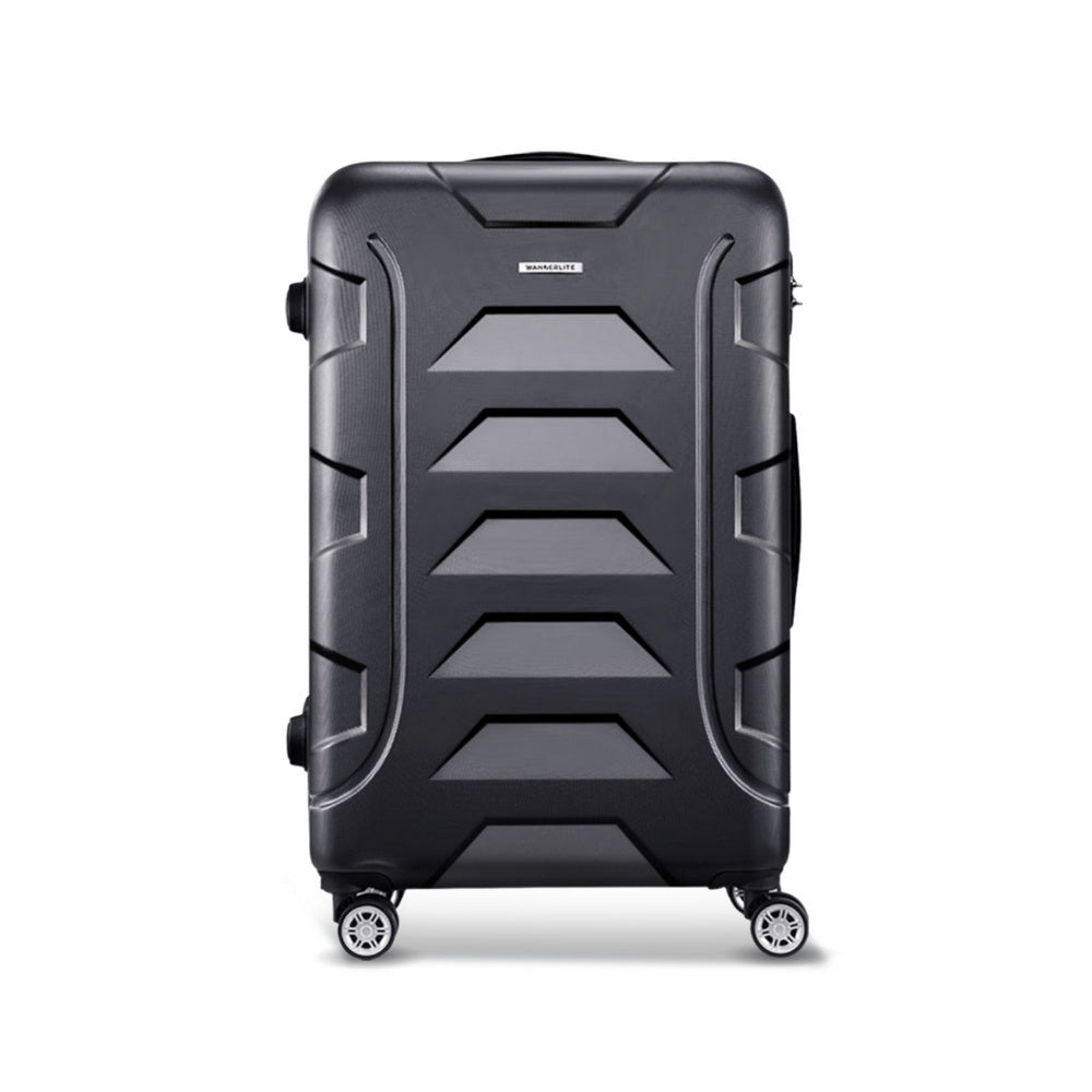 28 Inches 75Cm Luggage Trolley Travel Suitcase Set TSA Hard Case Lightweight Strap