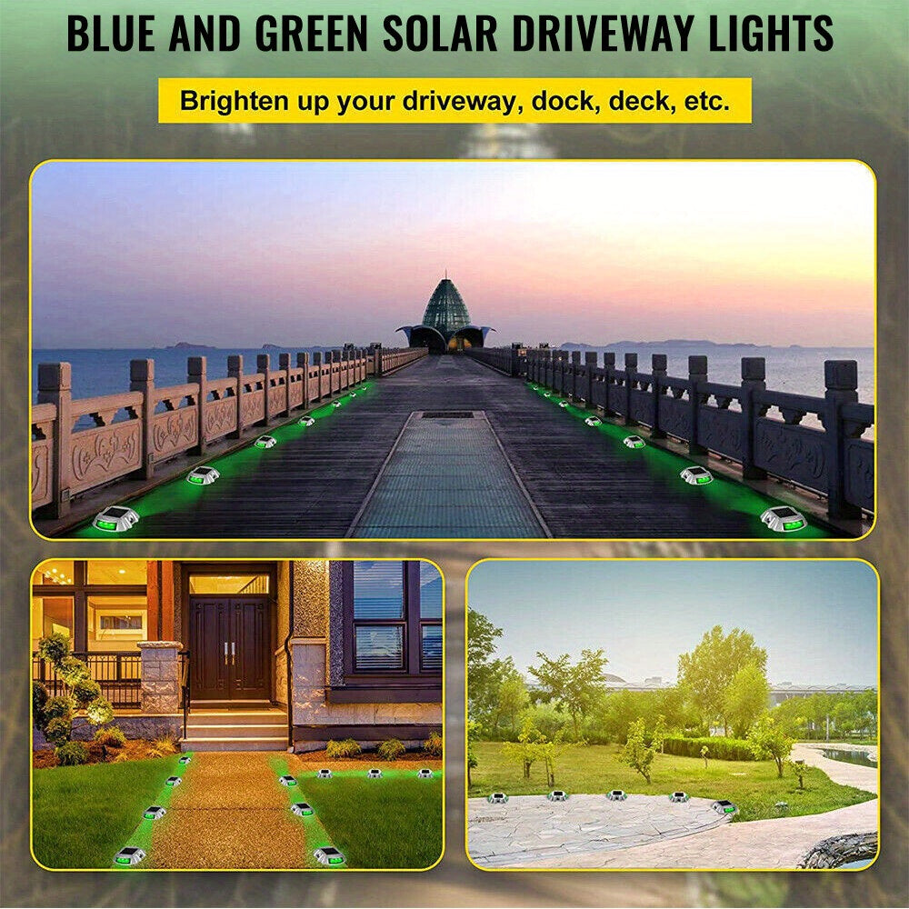 Courtyard And Lawn Solar Street Lights -12LED Beads/outdoor Road Step Dock Lights, Wireless Deck Lights Suitable for Small Paths, Garden Sidewalks, Sidewalks, Steps, Courtyards, And Safety Signs