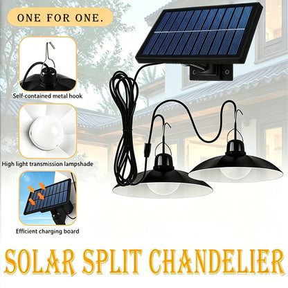 Solar Ceiling Lamp, Solar Garden Lamp, Intelligent Light-sensing Solar Lamp, Outdoor IP44 Solar Lamp, Decorative Pendant Lamp, Suitable for Indoor Use, Barn, Decorative Lamp, Camping Lamp And Outdoor Lamp