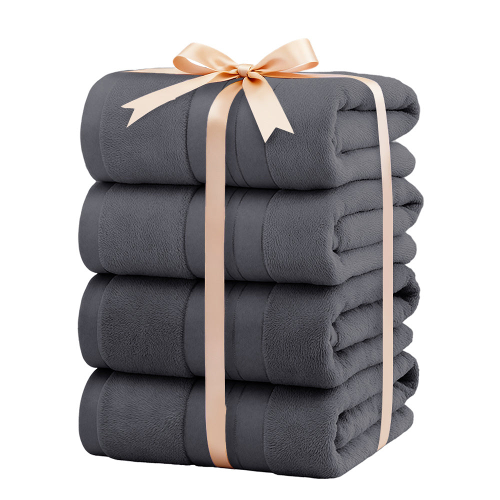 Bamboo Cotton Bath Towel Set - for Bathroom with Practical Design – additional product view 18