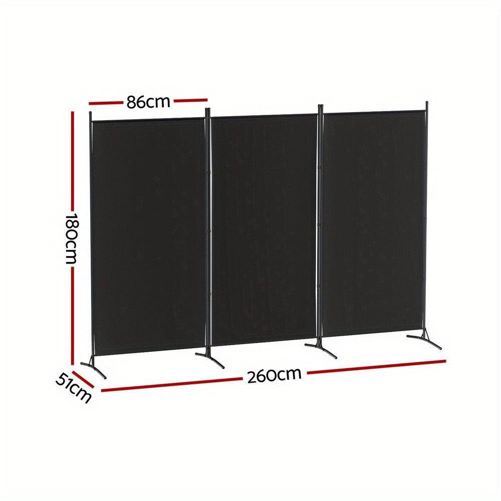 Fabric Black Folding Room Divider product detail 2