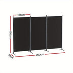 Fabric Black Folding Room Divider product detail 2