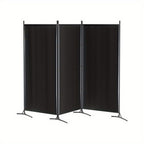 Fabric Black Folding Room Divider for organised Australian homes
