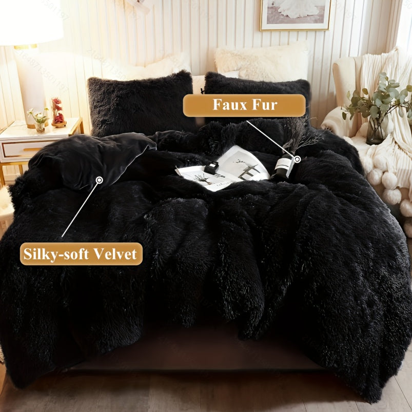 Faux Fur Duvet Cover Set product detail 18