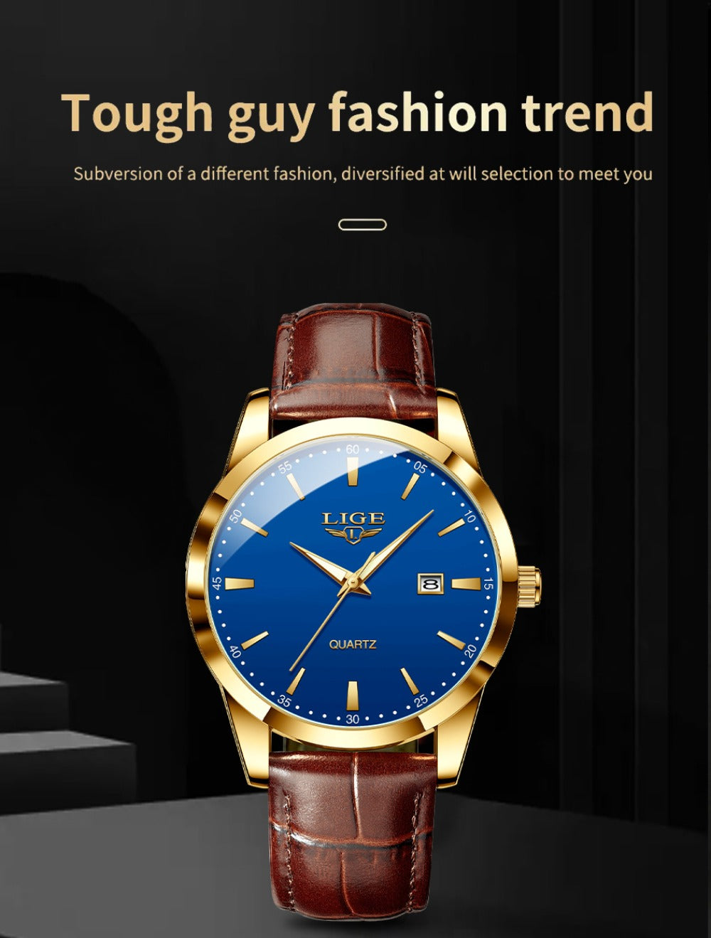 Faux Leather  Quartz Watch product detail 15