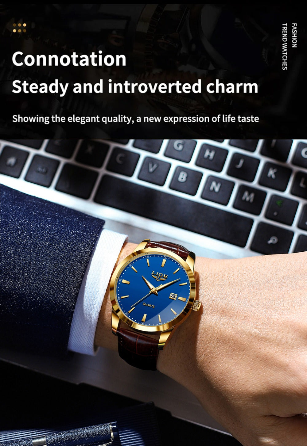Faux Leather  Quartz Watch product detail 16