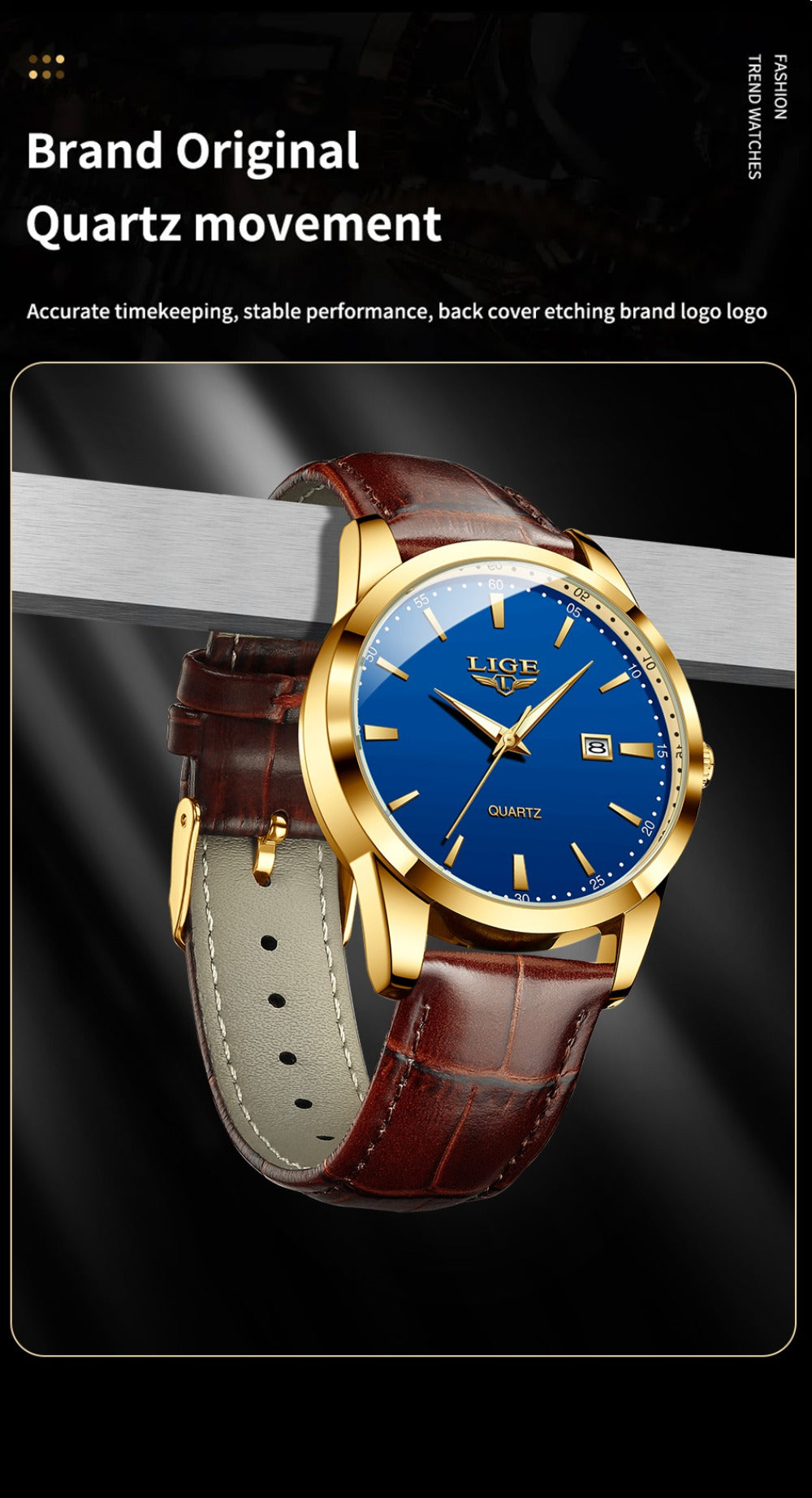 Faux Leather  Quartz Watch product detail 22