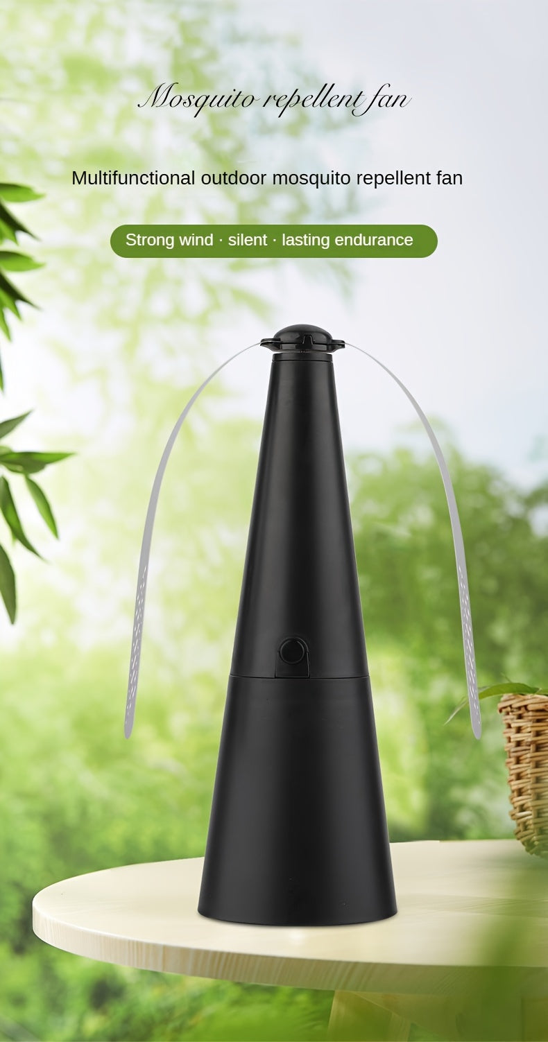 Detachable Outdoor Fly Repellent Fan, Multifunctional Fly And Mosquito Repellent, Suitable for Use on Dining Tables, Outdoor Picnics, And Camping. It Is Detachable And Convenient for Storage And Carrying