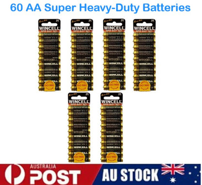 60pcs AA/AAA BATTERIES, Super Heavy Duty Batteries For Remote Control, Clock, Wireless Mouse, Monitor, Scale, Electric Toothbrush