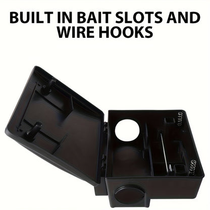 Rat Bait Station Trap Lockable Control Box Household Mice Mouse Control Use