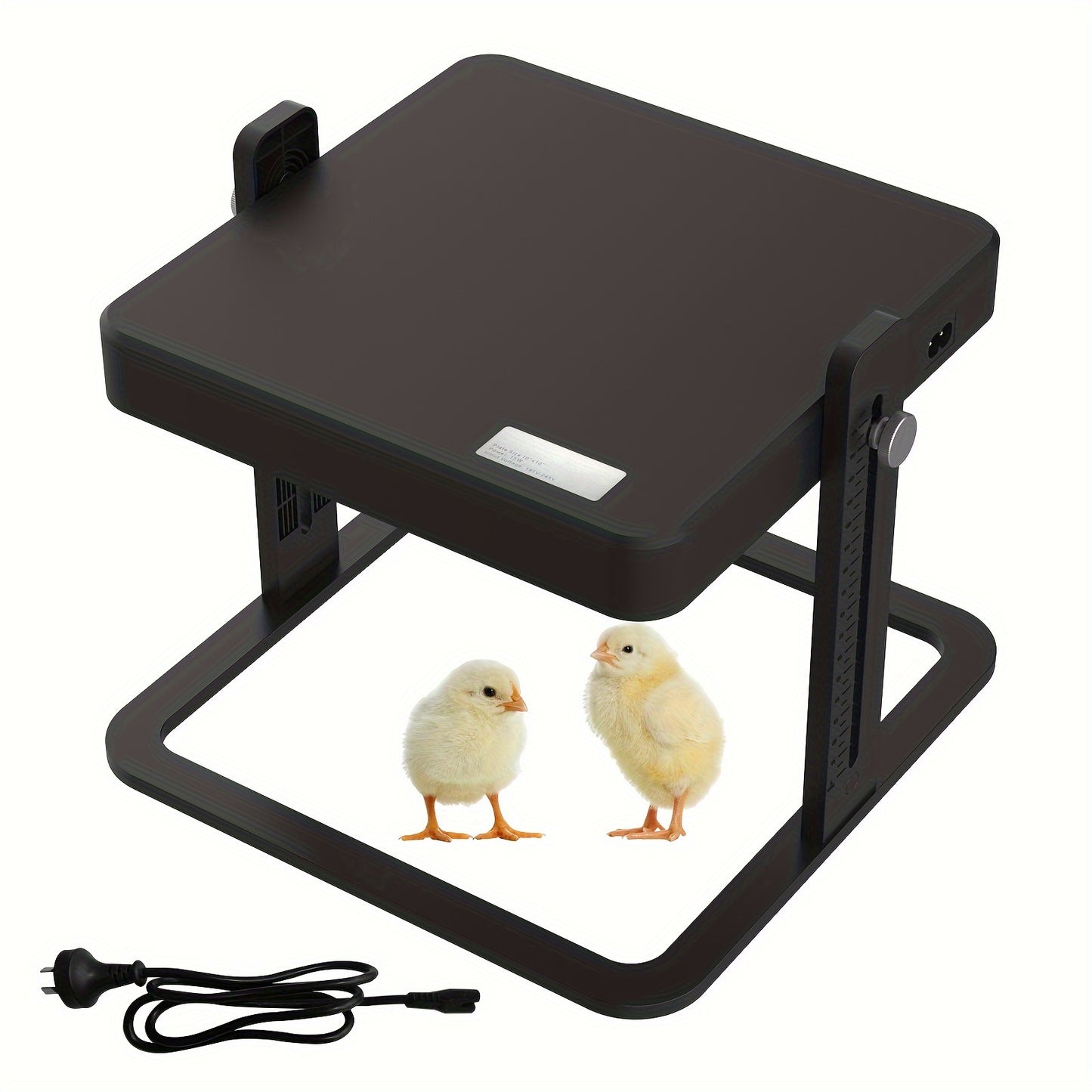 Advwin Chicken Brooder Plate, Adjustable Height & Angle Chicken Heating Plate 26.92cm X 26.92cmfor Hatching Chicks, Ducklings, Poultries