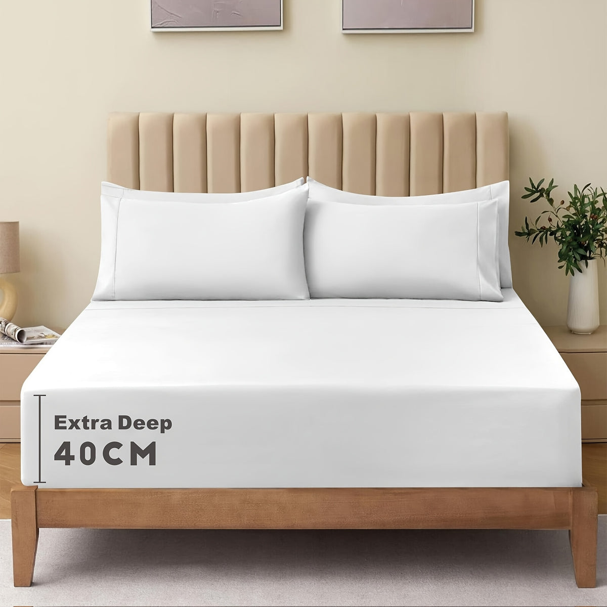 Soft Bed Sheet Set – 3-Piece 40cm Deep-Pocket Bedding – additional product view 47