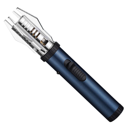 Windproof Lighter, Gas Lighter, Long Lighter, Jetflame Lighters, Kitchen Blowtorch, Fireplace Lighter (Butane Free) (Black), Without Battery