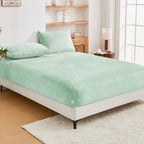 Fleece Bed Sheet Set – 40cm Deep-Pocket Bedding – product detail angle