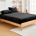 Fleece Bed Sheet Set – 40cm Deep-Pocket Bedding – feature reference