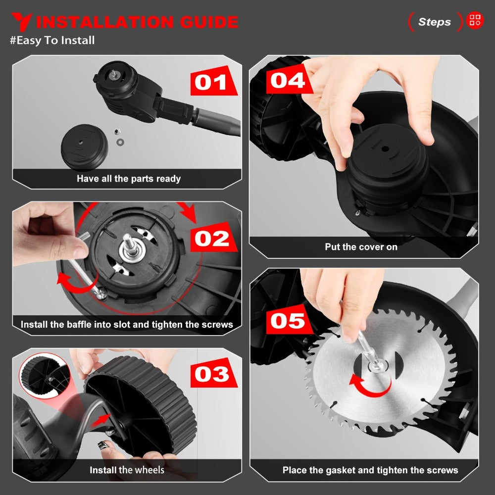 3-in-1 Cordless Grass Trimmer and Edger detail view 9 for Australian shoppers