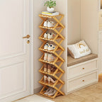 Foldable Bamboo Freestanding Shoe Rack product detail 8