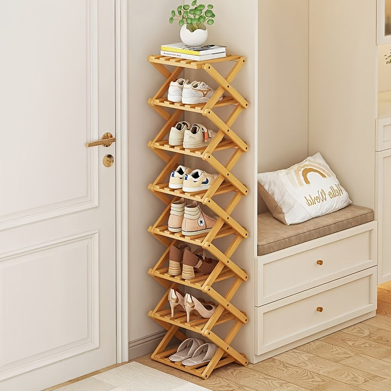 Bamboo Freestanding Shoe Rack product detail 3