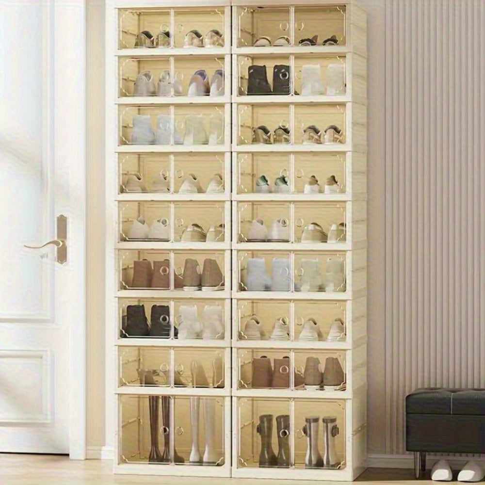 Foldable Cream Shoe Storage Cabinet product detail 26