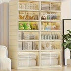 Foldable Cream Shoe Storage Cabinet product detail 3