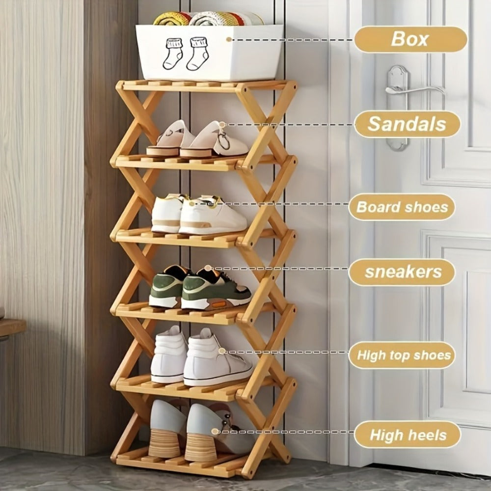 Foldable Freestanding Shoe Rack product detail 8