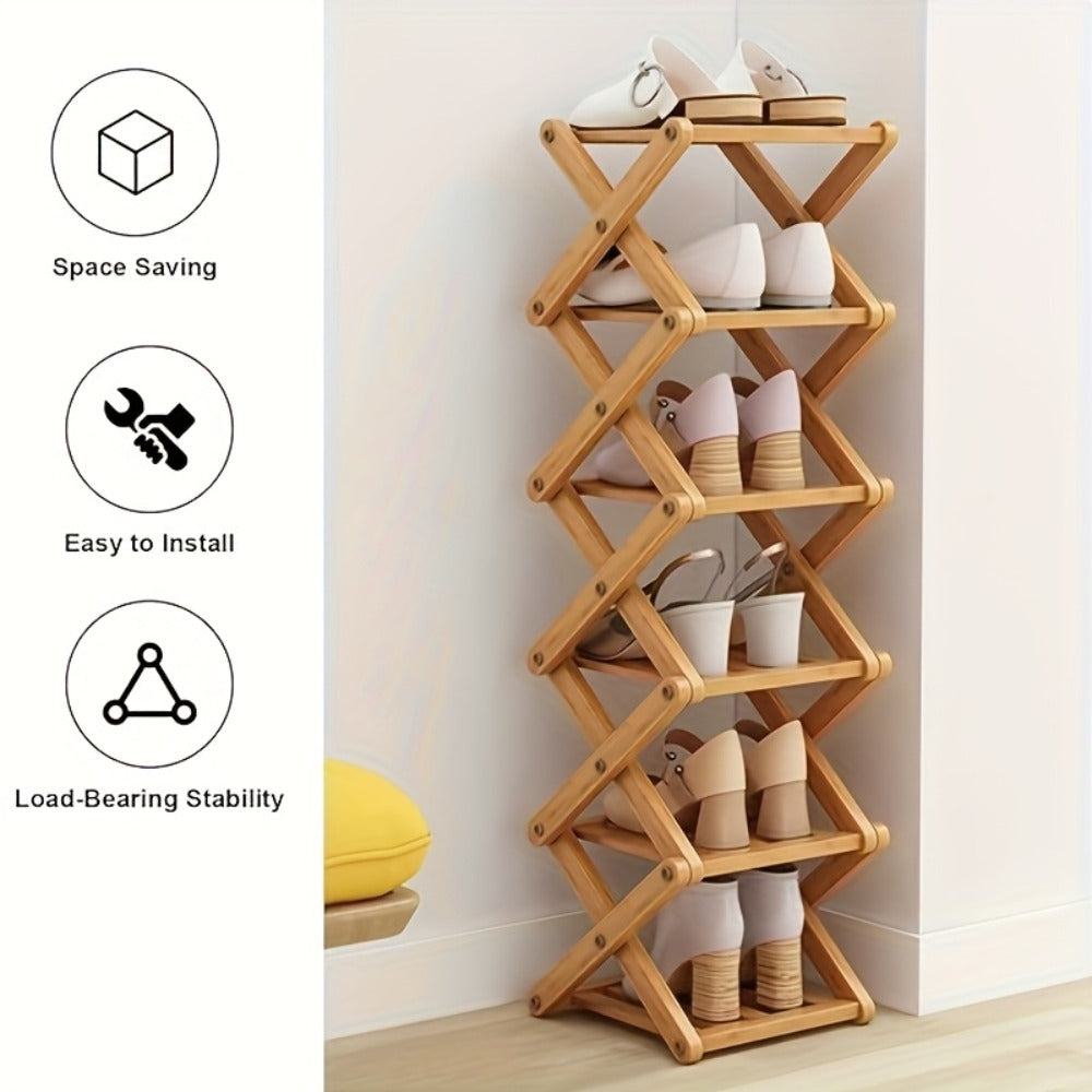 Foldable Freestanding Shoe Rack product detail 10