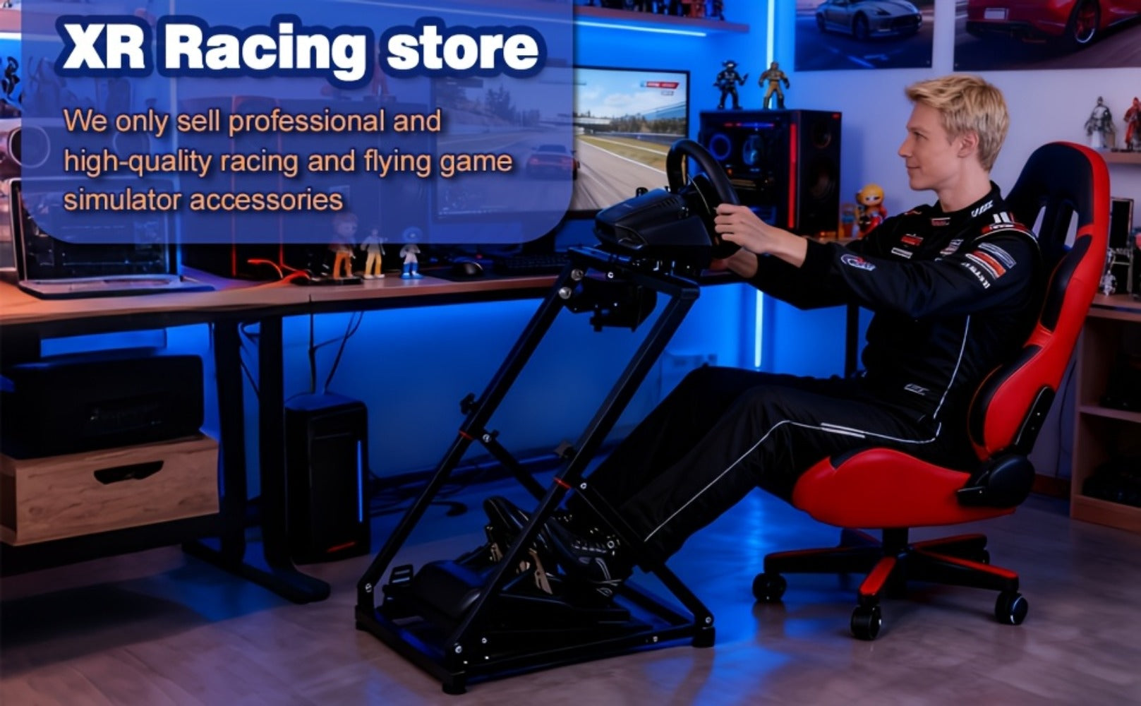 Foldable Racing Wheel Simulator Stand detail view 9 for Australian shoppers
