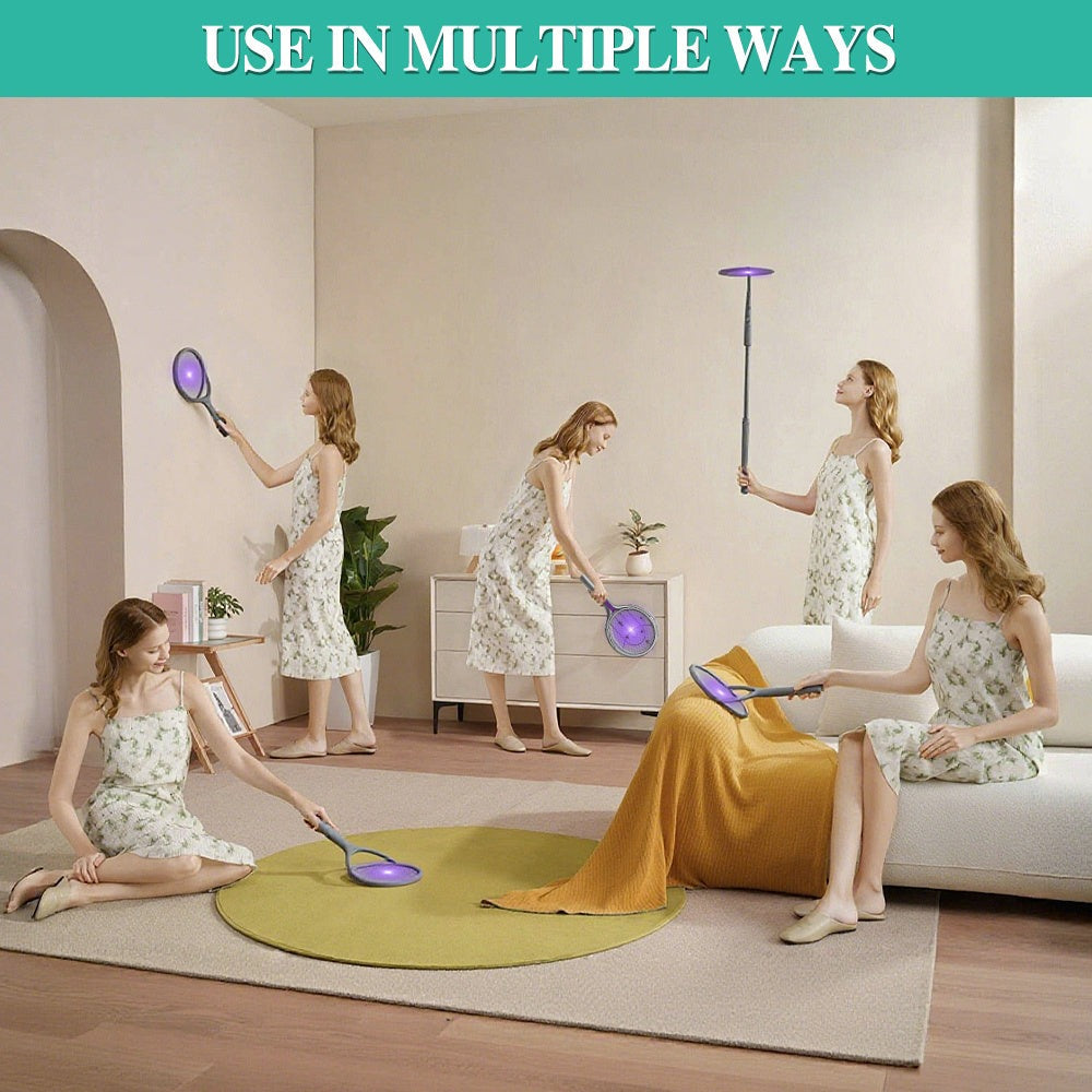 Foldable Rechargeable Electric Mosquito Swatter - indoor and outdoor – alternate design view