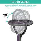 Foldable Rechargeable Electric Mosquito Swatter - indoor and outdoor – alternate product view