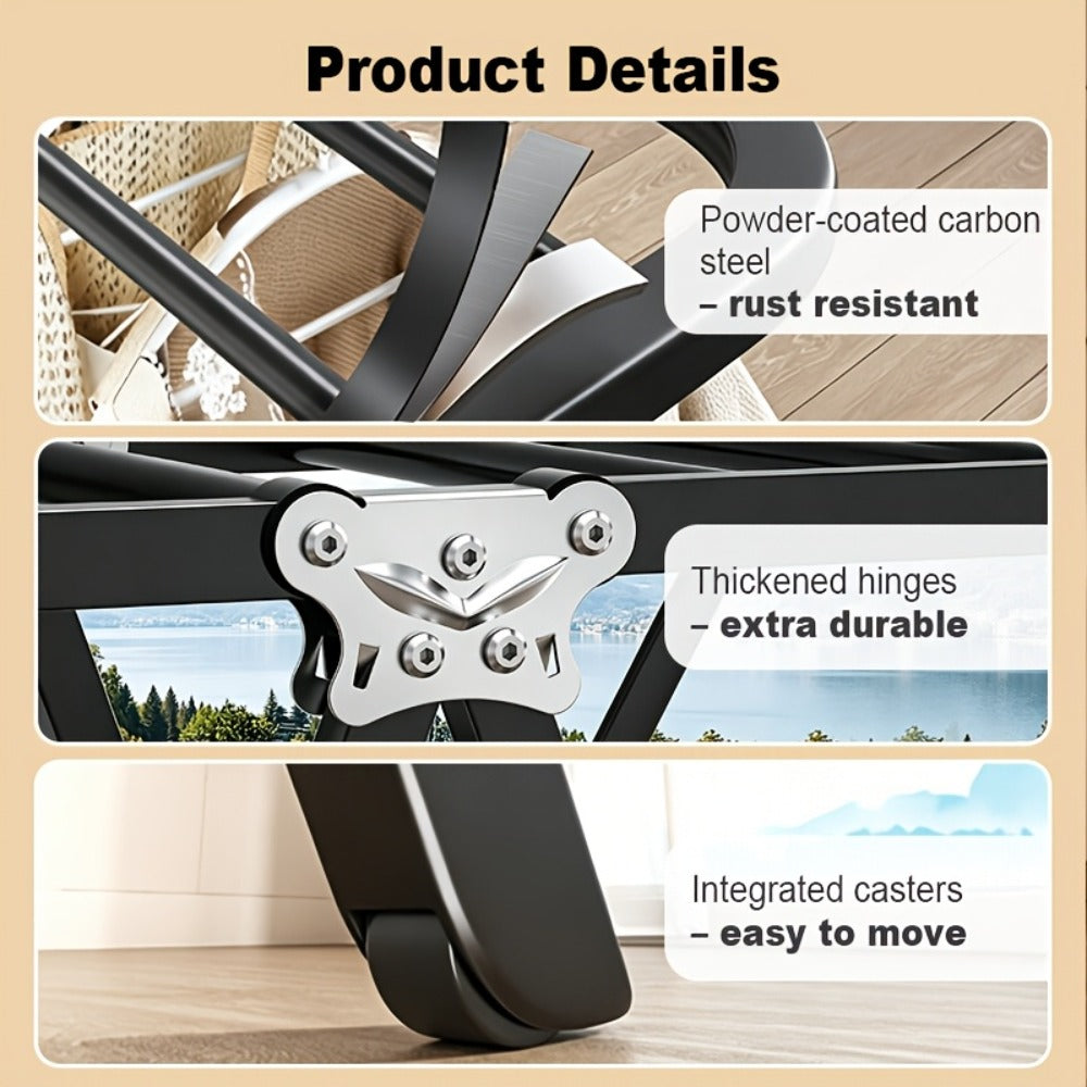 Foldable Shoe Storage Rack - entryway and wardrobe organisation – alternate design view