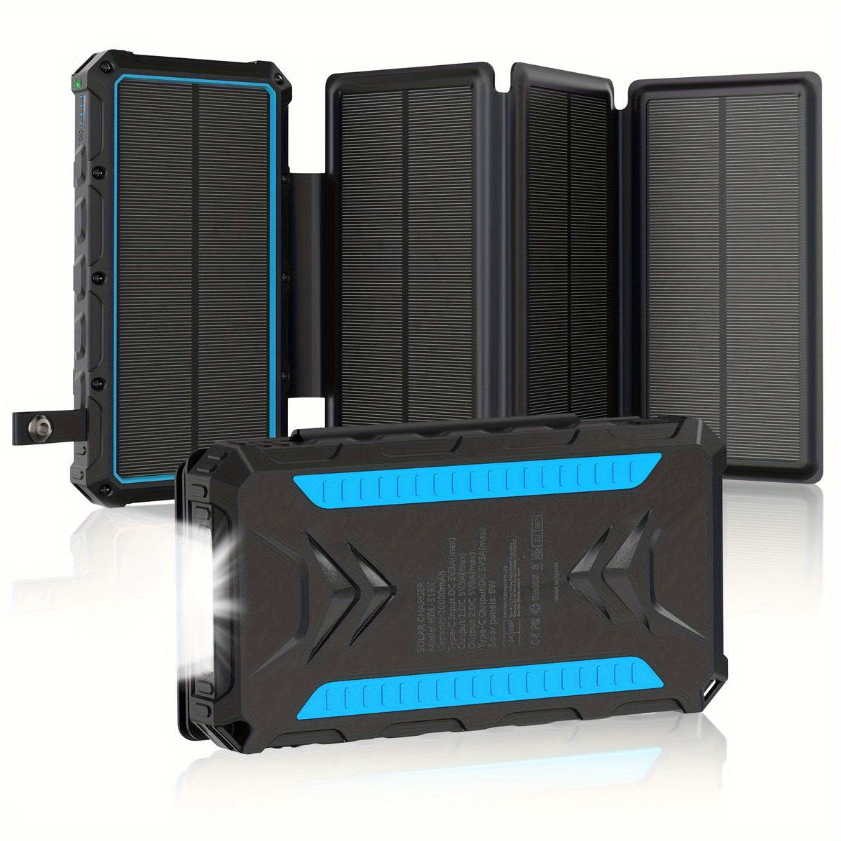 Foldable Solar Power Bank — 20000mAh for Travel and Daily Use – additional product view 21