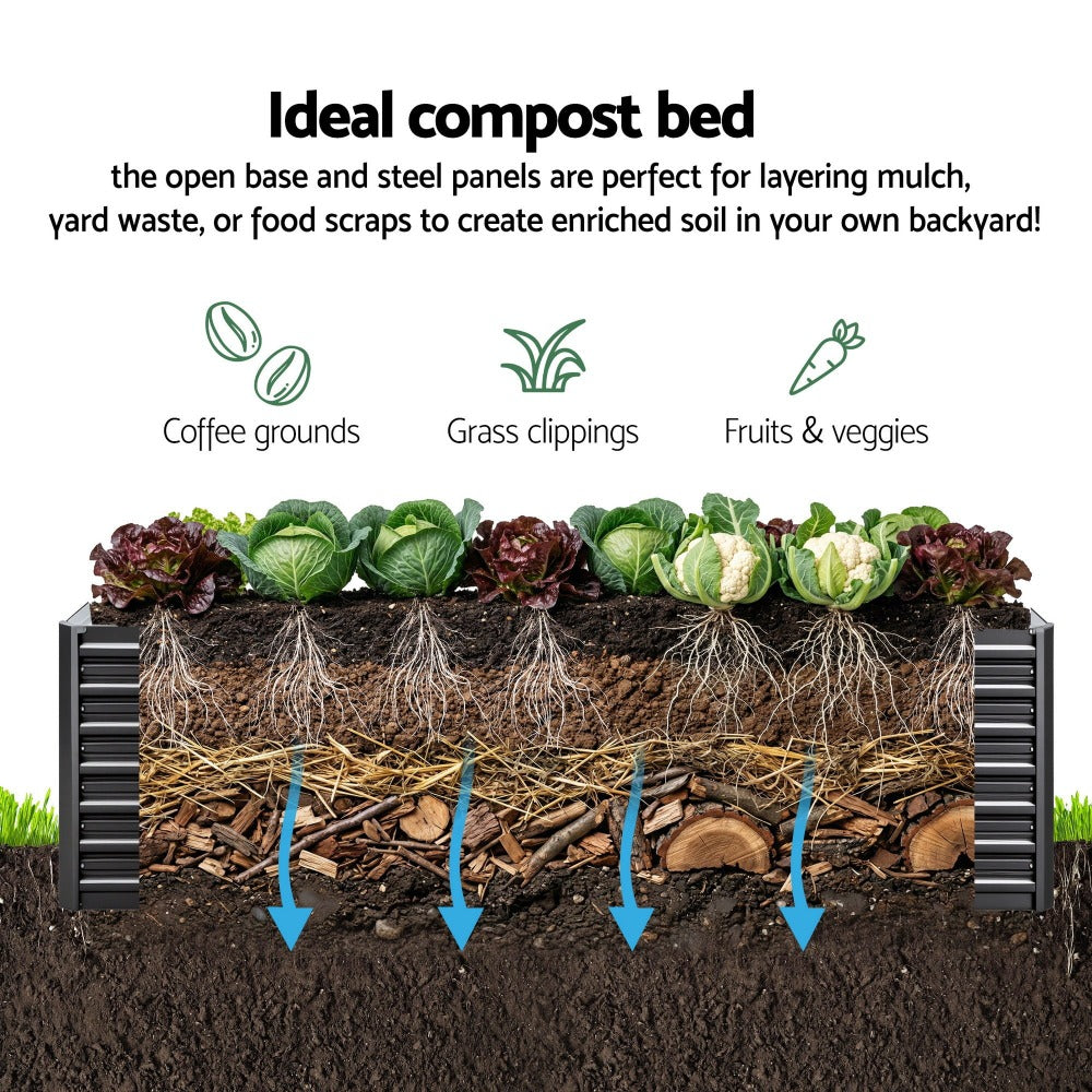 Galvanised Steel Raised Garden Bed – Rust-Resistant – additional product view 16