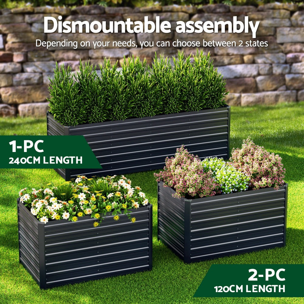 Galvanised Steel Raised Garden Bed – Rust-Resistant – feature reference
