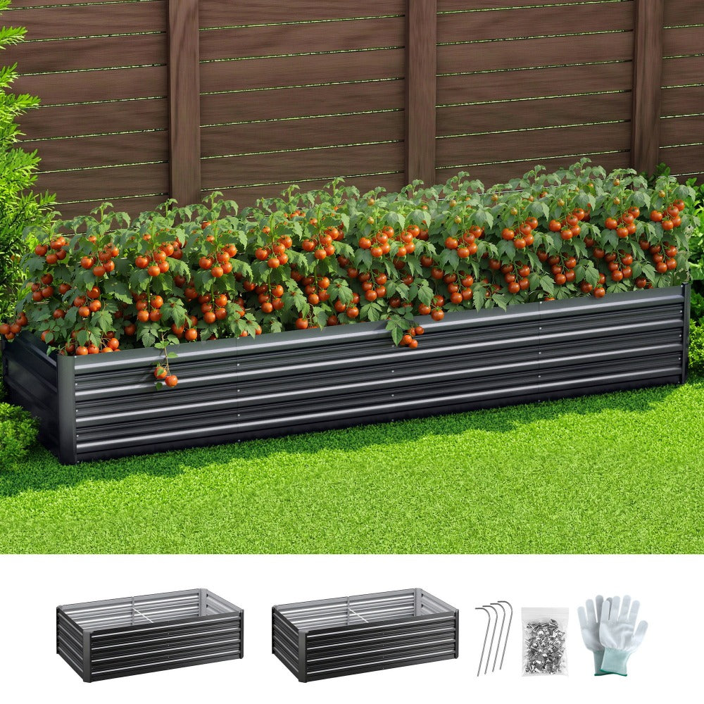 Galvanised Steel Raised Garden Bed – Rust-Resistant – main product view