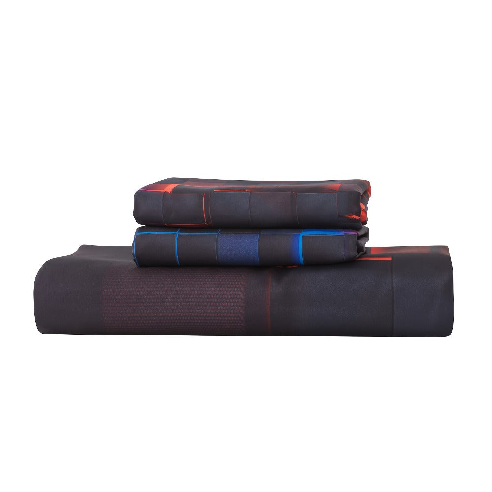 Gaming Plaid Duvet Cover Set – 3-Piece Printed Bedroom Bedding – additional product view 11