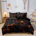 Gaming Plaid Duvet Cover Set – 3-Piece Printed Bedroom Bedding – additional product view 20