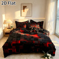 Geometric Plaid Duvet Cover Set – 3-Piece Printed Bedding – additional product view 19