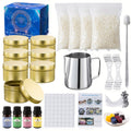 Golden Scented Candle Gift Set - home ambience, yoga and gifts – alternate design view