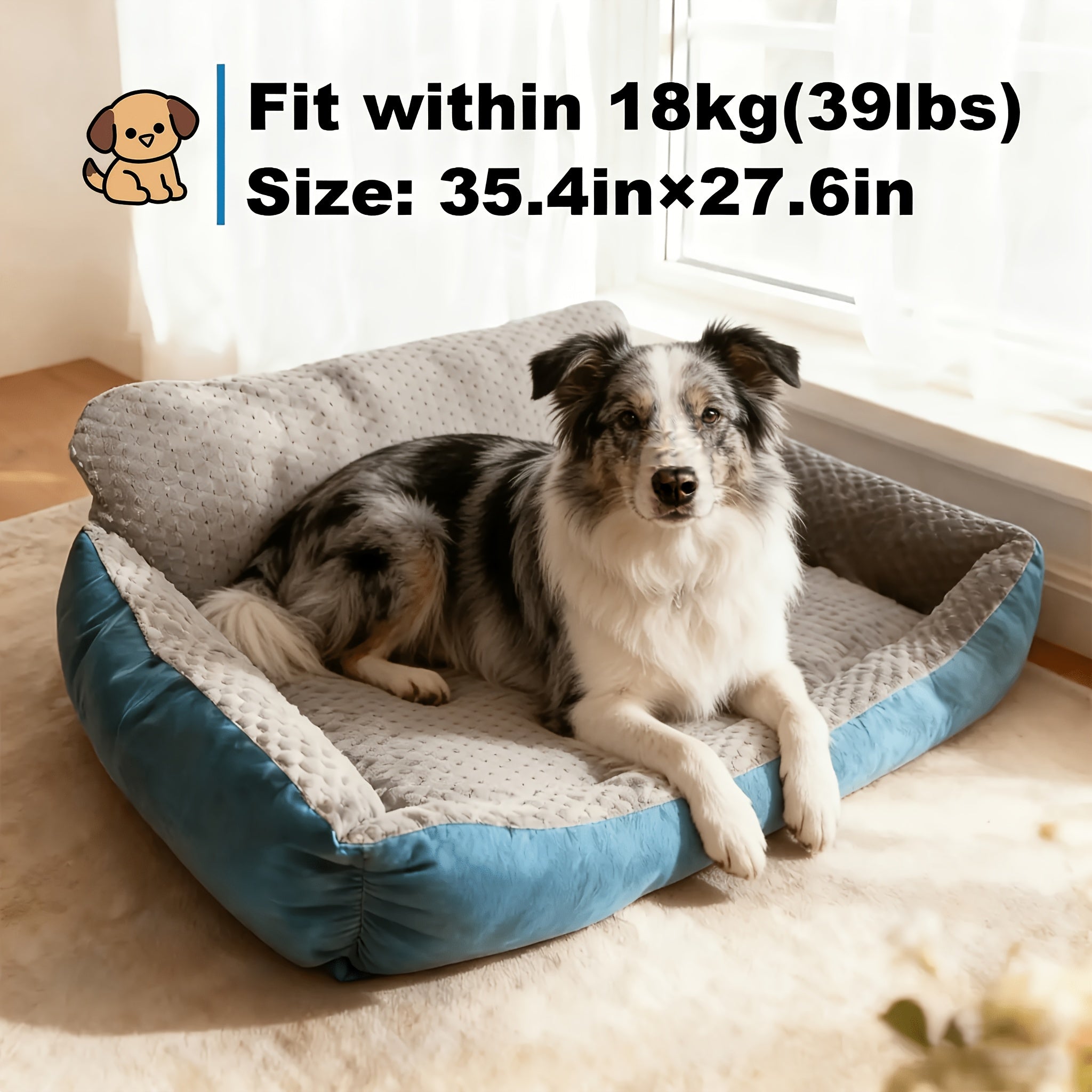 Golden Washable Dog Bed - indoor rest and sleep – additional product view 17