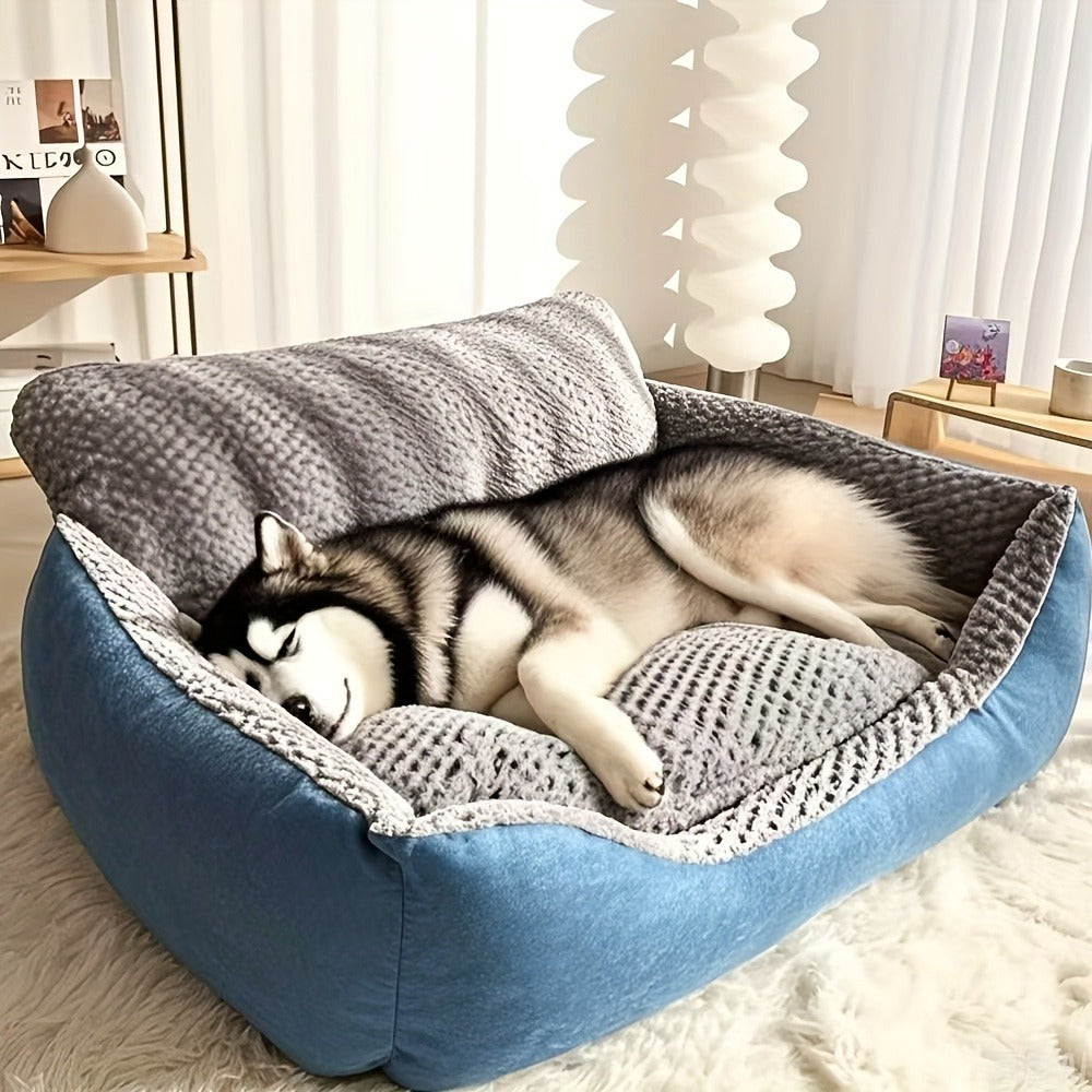 Golden Washable Dog Bed - indoor rest and sleep – main product view