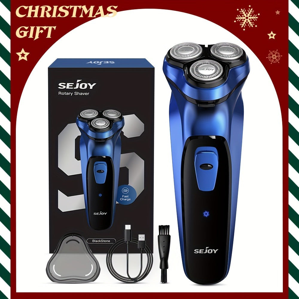 Gray Rechargeable Electric Razor Set - home and travel grooming – close-up product details