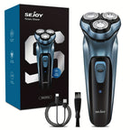 Gray Rechargeable Electric Razor Set - home and travel grooming – feature reference