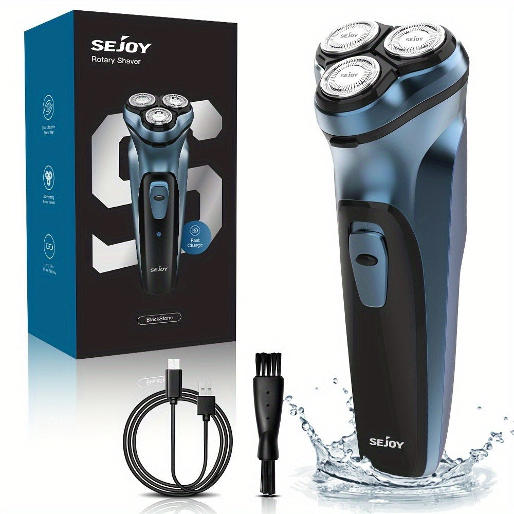 Gray Rechargeable Electric Razor Set - home and travel grooming – main product view