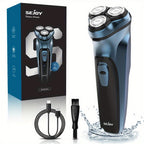 Gray Rechargeable Electric Razor Set - home and travel grooming – main product view