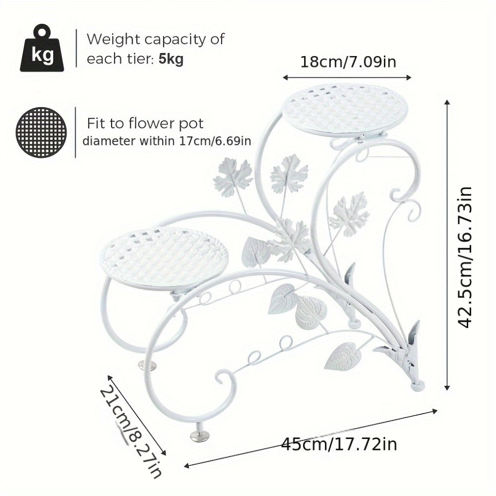 Half-Heart Metal Plant Stand Pair detail view 4 for Australian shoppers