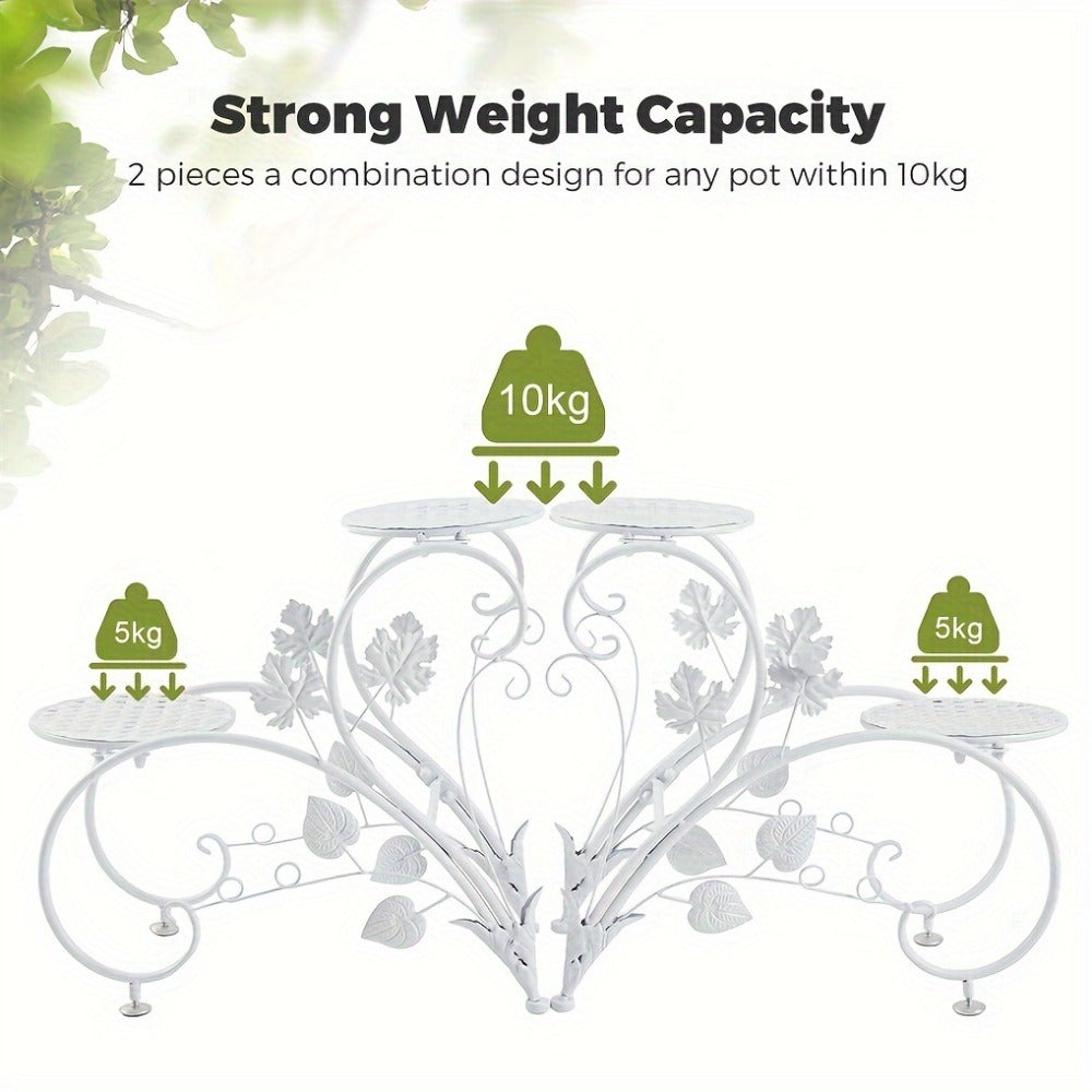 Half-Heart Metal Plant Stand Pair detail view 10 for Australian shoppers