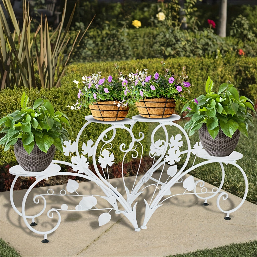 Half-Heart Metal Plant Stand Pair detail view 12 for Australian shoppers