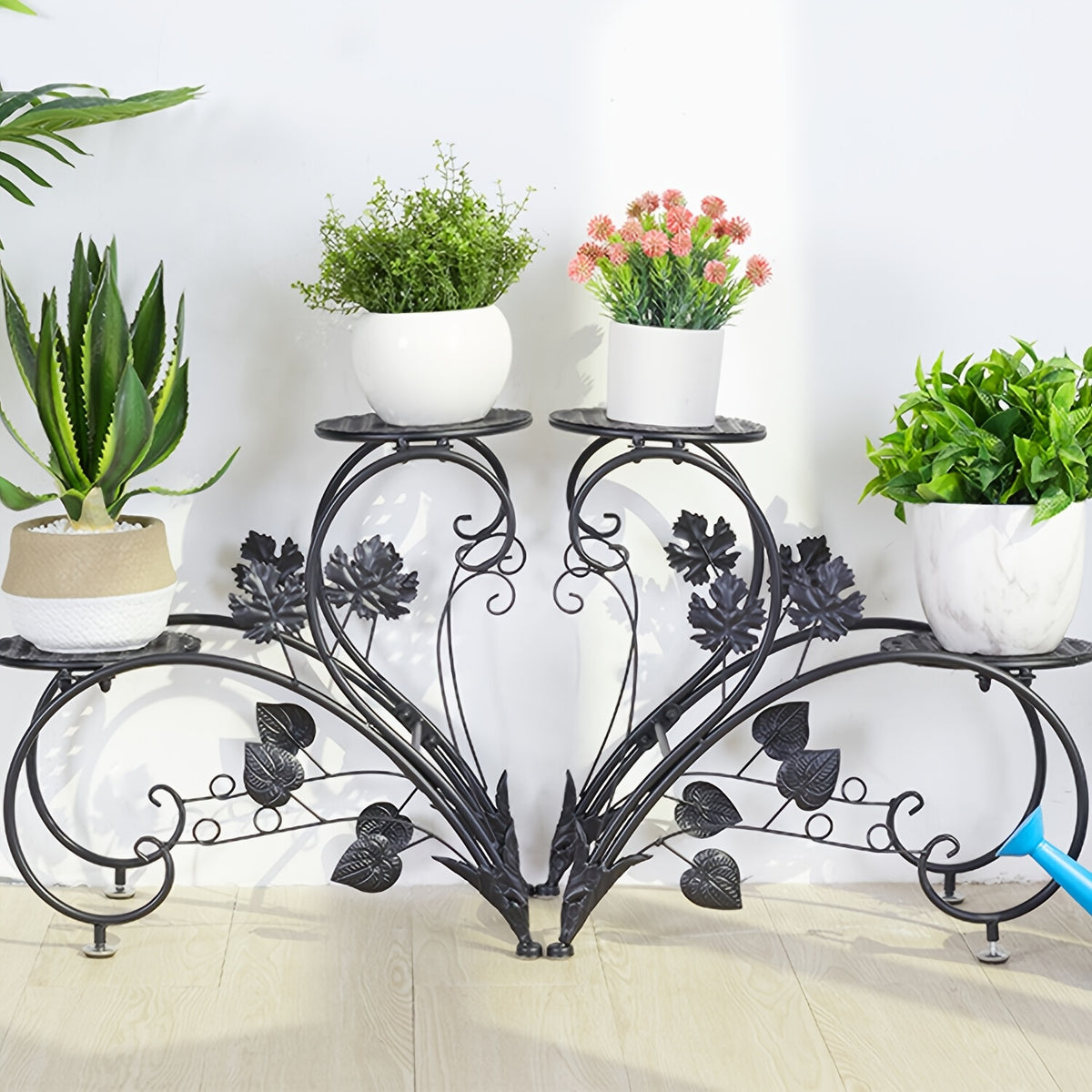 Half-Heart Metal Plant Stand Pair detail view 13 for Australian shoppers