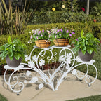 Half-Heart Metal Plant Stand Pair detail view 5 for Australian shoppers