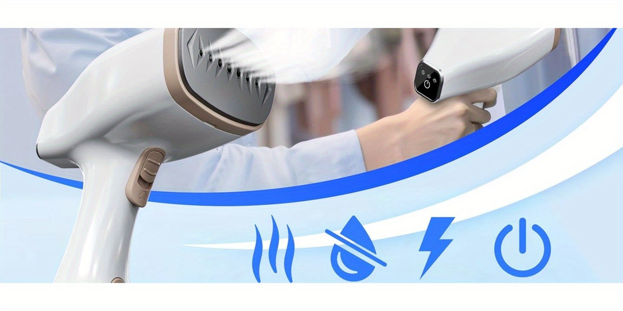 Handheld Garment Steamer - 300ml for Laundry Room – alternate design view